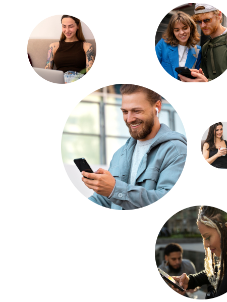 Person using financial services